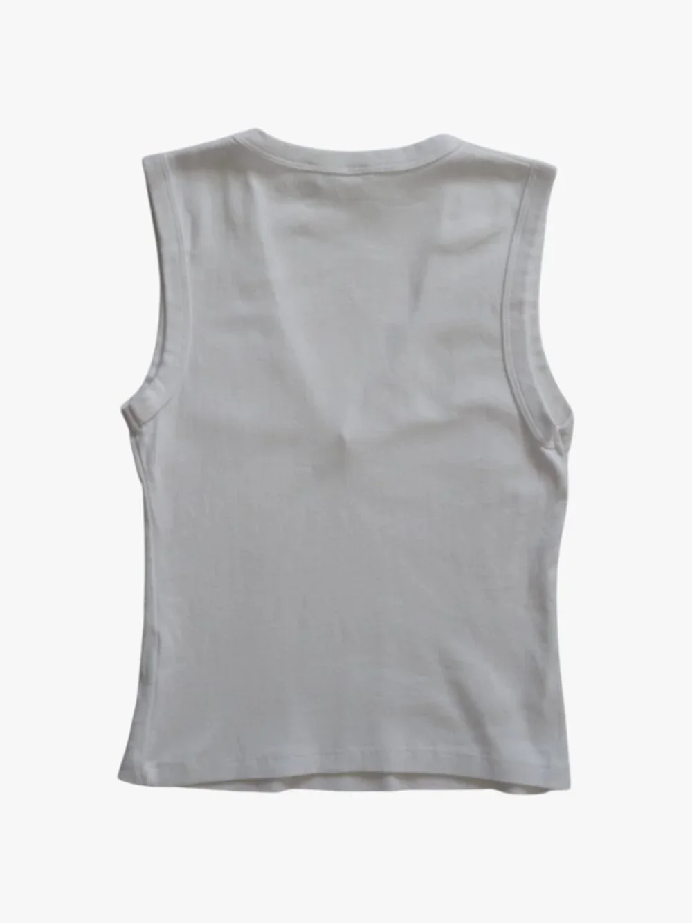 ZARA | 100% COTTON V-NECK TANK TOP - Picture 3 of 3